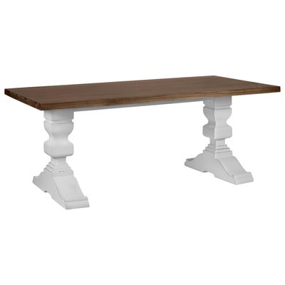 Vintage Walnut Top Dining Table-PSK-1002448