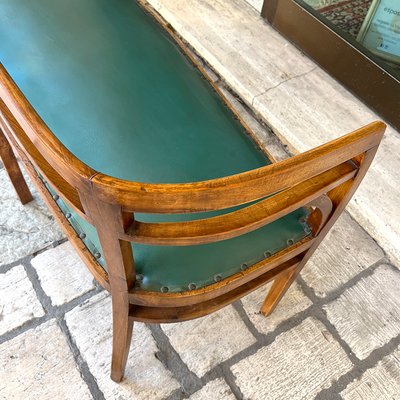 Vintage Walnut Tub Sofa, Italy, 1930s-BVG-1384381