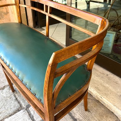 Vintage Walnut Tub Sofa, Italy, 1930s-BVG-1384381