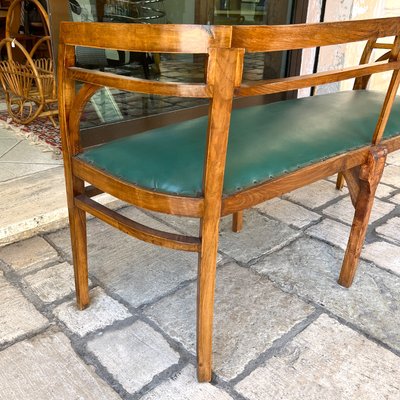 Vintage Walnut Tub Sofa, Italy, 1930s-BVG-1384381