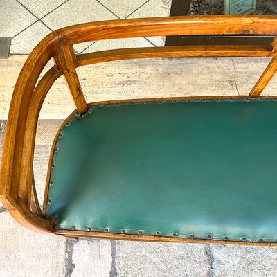 Vintage Walnut Tub Sofa, Italy, 1930s-BVG-1384381