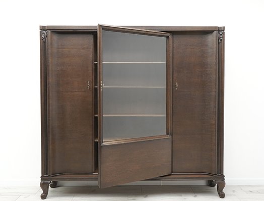 Vintage Wardrobe in Oak, 1920s-ZFH-2034983