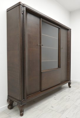 Vintage Wardrobe in Oak, 1920s-ZFH-2034983