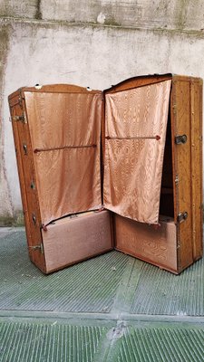 Vintage Wardrobe Travel Trunk, 1950s-NA-1723235