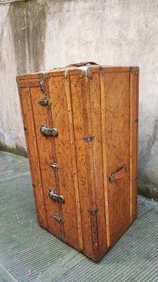 Vintage Wardrobe Travel Trunk, 1950s-NA-1723235