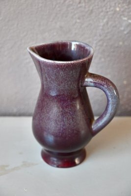 Vintage Water Jug in Aubergine Ceramic from Saint Clément, 1960s-AIU-1795640