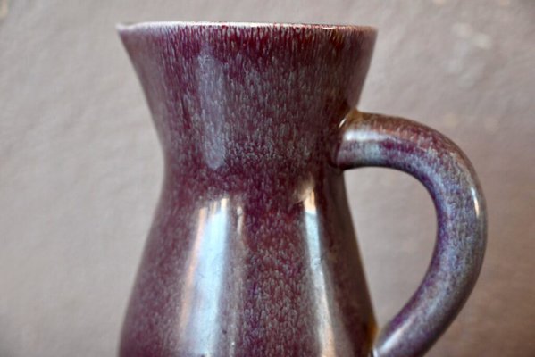 Vintage Water Jug in Aubergine Ceramic from Saint Clément, 1960s-AIU-1795640