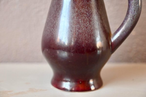 Vintage Water Jug in Aubergine Ceramic from Saint Clément, 1960s-AIU-1795640