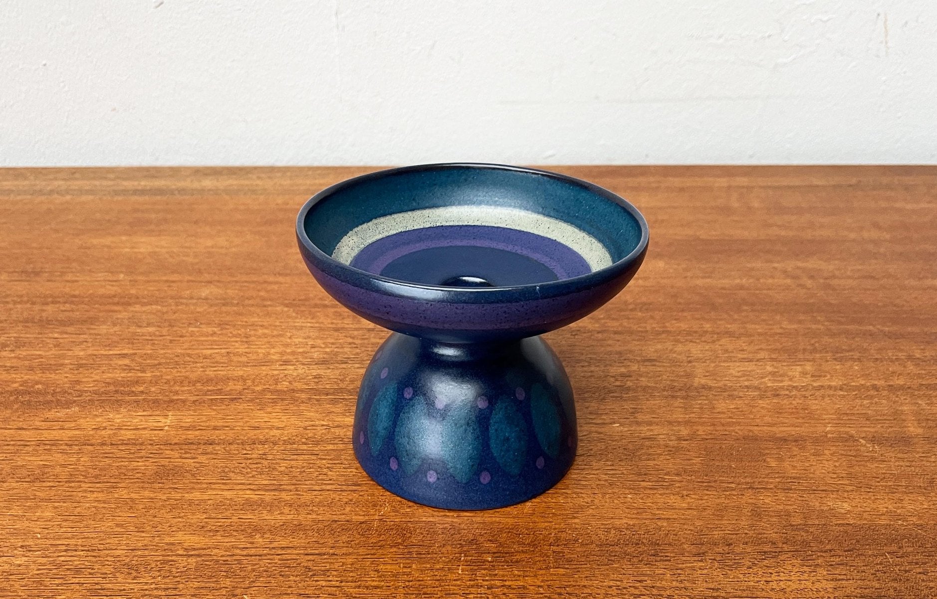 Vintage West German Pottery Candleholder from KMK Keramik Manufaktur Kupfermühle, 1970s