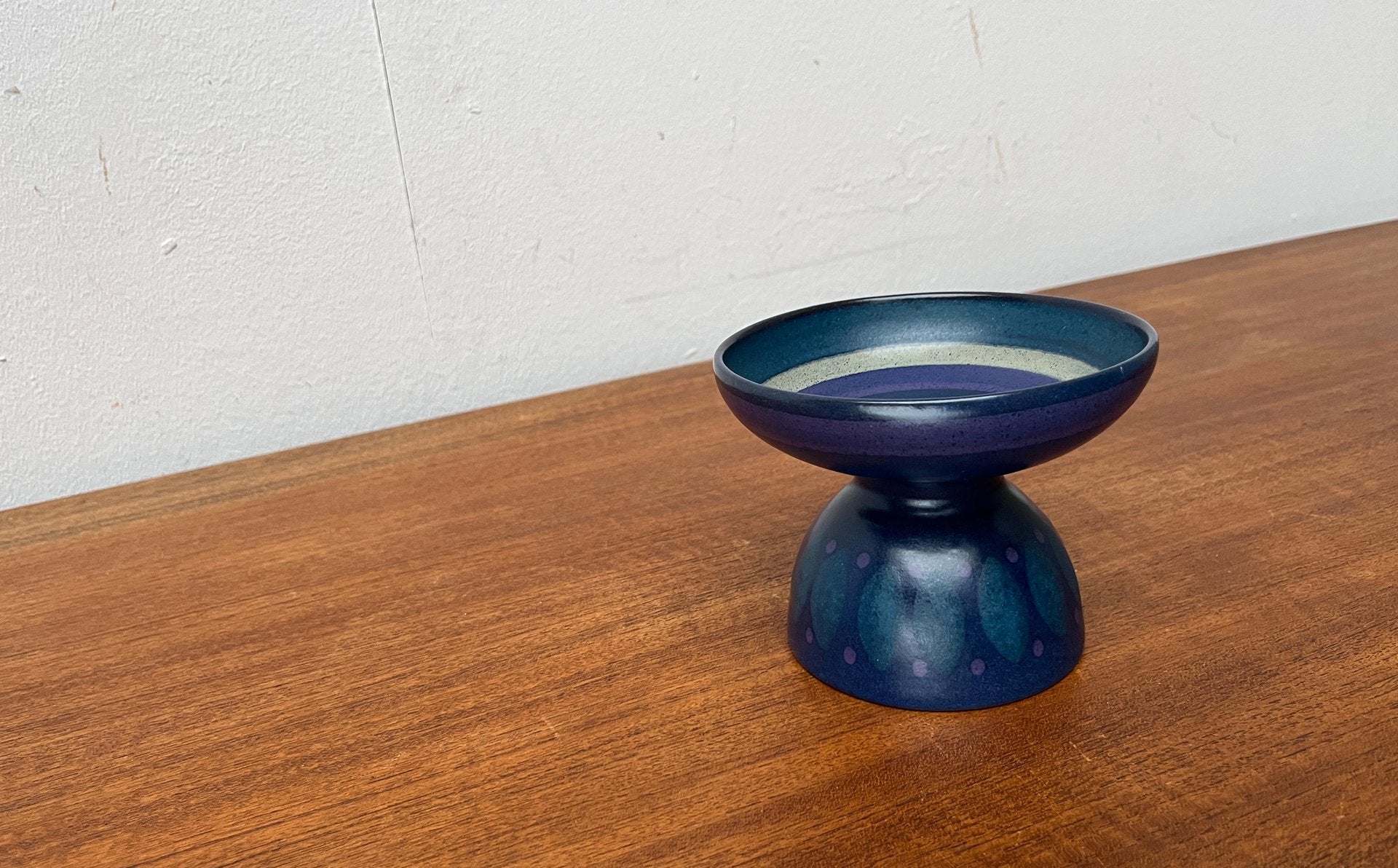 Vintage West German Pottery Candleholder from KMK Keramik Manufaktur Kupfermühle, 1970s