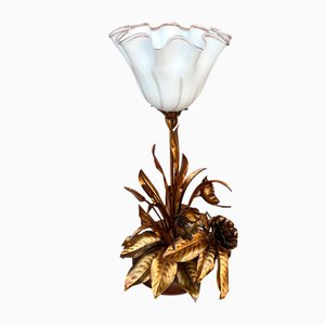 Vintage Wheat Ears and Flowers Table Lamp from Hans Kögl, 1960s-NGU-1742533