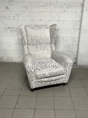 Vintage White Armchair, 1940s-JHL-1722610