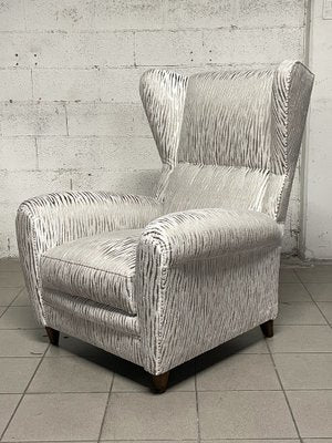 Vintage White Armchair, 1940s-JHL-1722610