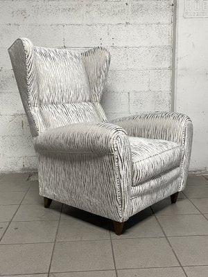 Vintage White Armchair, 1940s-JHL-1722610