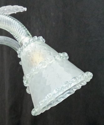 Vintage White Chandelier, 1940s-TTJ-1731735