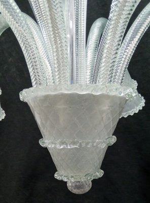 Vintage White Chandelier, 1940s-TTJ-1731735