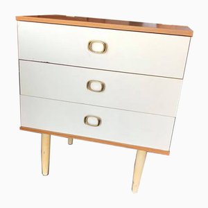 Vintage White Chest of Drawers, 1960s-OXJ-864598