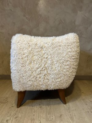 Vintage White Fabric Armchair-BFK-1785374