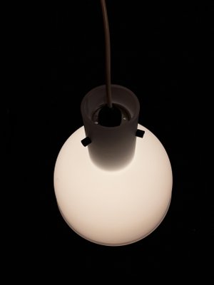 Vintage White Glass Model 4219 Ceiling Lamp from Limburg, 1970s-HOI-564520