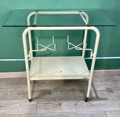 Vintage White Hospital Table-ROJ-1317849