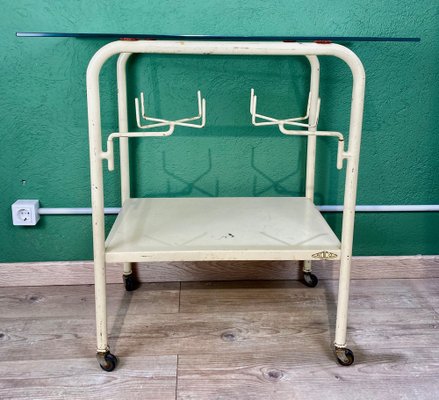 Vintage White Hospital Table-ROJ-1317849