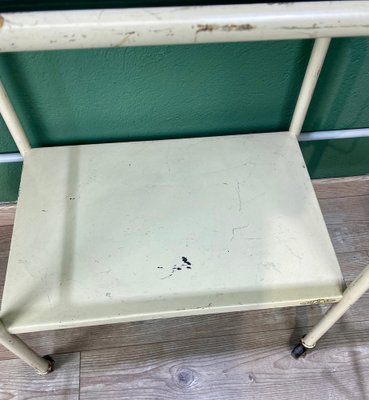 Vintage White Hospital Table-ROJ-1317849