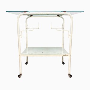 Vintage White Hospital Table-ROJ-1317849