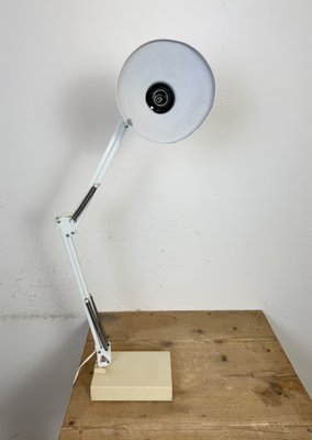 Vintage White Italian Architect Table Lamp, 1970s-CGF-2043858