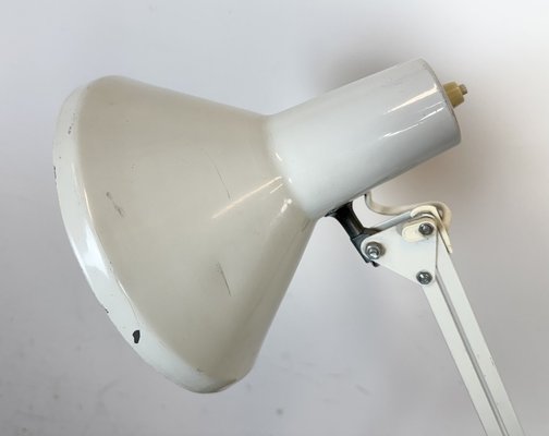 Vintage White Italian Architect Table Lamp, 1970s-CGF-2043858