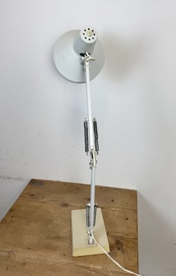 Vintage White Italian Architect Table Lamp, 1970s-CGF-2043858