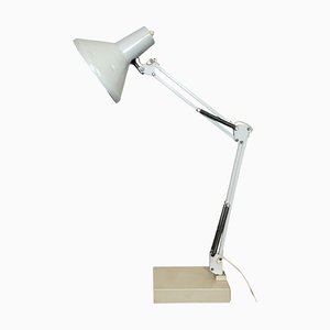 Vintage White Italian Architect Table Lamp, 1970s-CGF-2043858