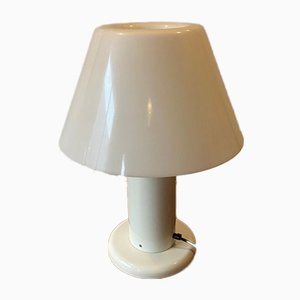 Vintage White Lacquered Metal Lamp from Guzzini, 1970s-ZYJ-971866