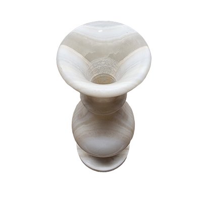 Vintage White Marble Vase, 1970s-VHW-2032226