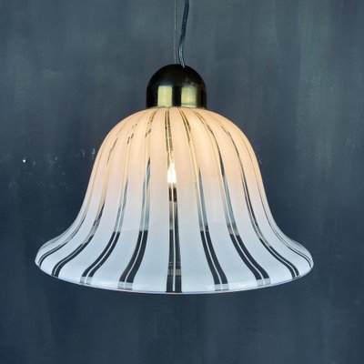 Vintage White Murano Pendant Lamp, Italy, 1970s-WQC-982374