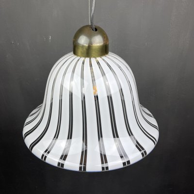 Vintage White Murano Pendant Lamp, Italy, 1970s-WQC-982374