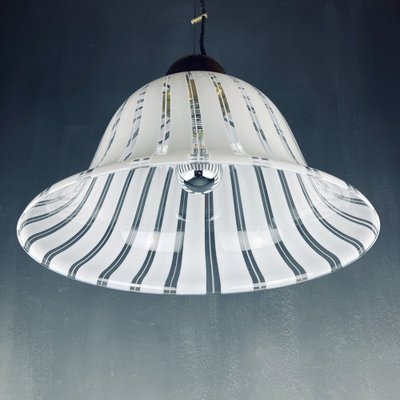 Vintage White Murano Pendant Lamp, Italy, 1970s-WQC-982374