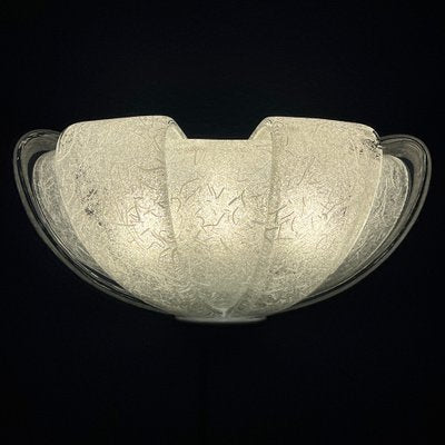 Vintage White Murano Wall Lamp, Italy, 1980s-WQC-1720754