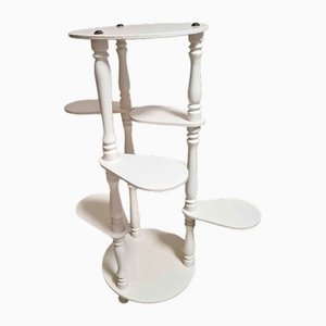 Vintage White Plant Stands, Hungary, 1960s-OXJ-1763659