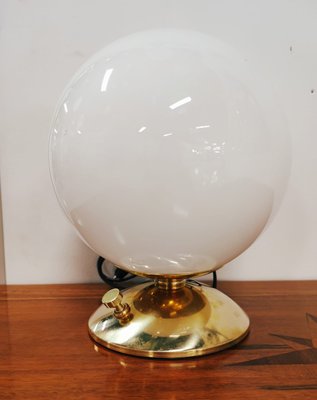 Vintage White Sphere Table Lamp-QLH-868724