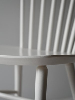 Vintage White Wooden Chair, 1960s-QWP-2042084