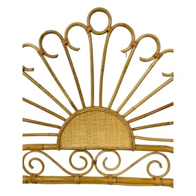 Vintage Wicker and Bamboo Headboard-TCS-1744197