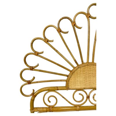 Vintage Wicker and Bamboo Headboard-TCS-1744197