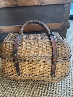 Vintage Wicker Basket-QJM-1793612