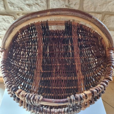 Vintage Wicker Basket, 1950s-GSF-1803241