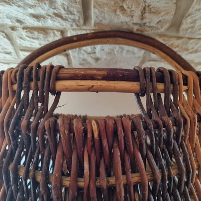 Vintage Wicker Basket, 1950s-GSF-1803241