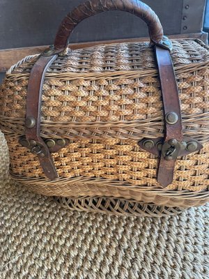 Vintage Wicker Basket-QJM-1793612