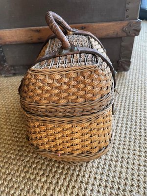 Vintage Wicker Basket-QJM-1793612