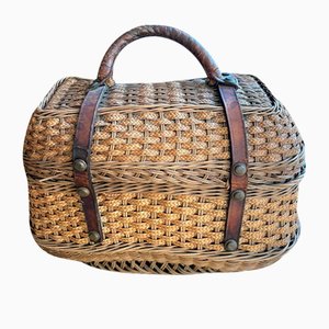 Vintage Wicker Basket-QJM-1793612