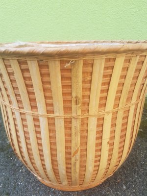 Vintage Wicker Cache Pot, 1970s-AIU-733712