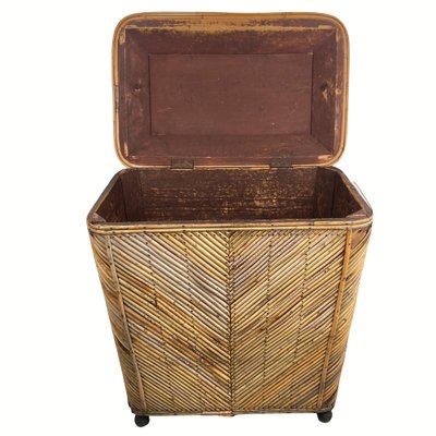 Vintage Wicker Chest in Bamboo, 1930s-BHG-1453018